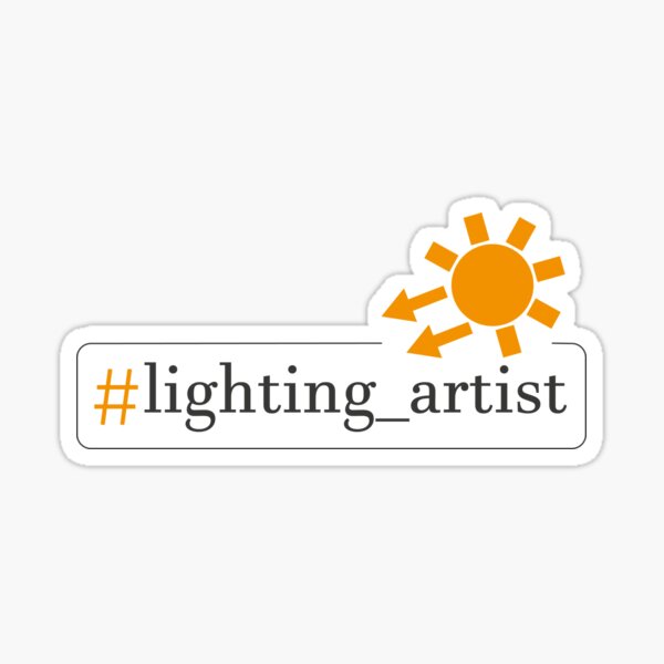 Lighting Artist Sticker