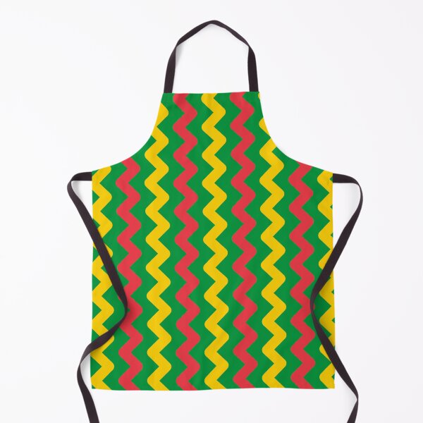 Item preview, Green Yellow Red Zigzag Triangle Stripe Mali Classic Geometric Bamako Lively Celebratory Pattern designed and sold by PenguinForests.