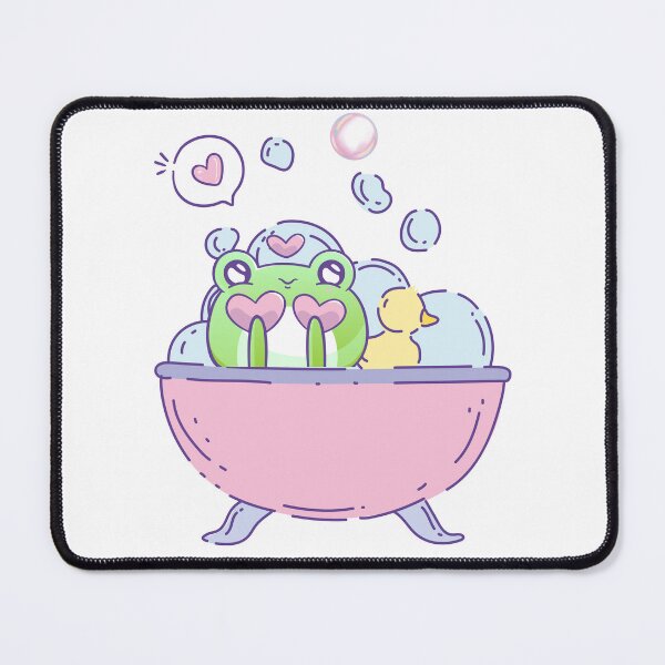 Item preview, Cute Pastel Frog Love in the Air designed and sold by CyberArtistOne.