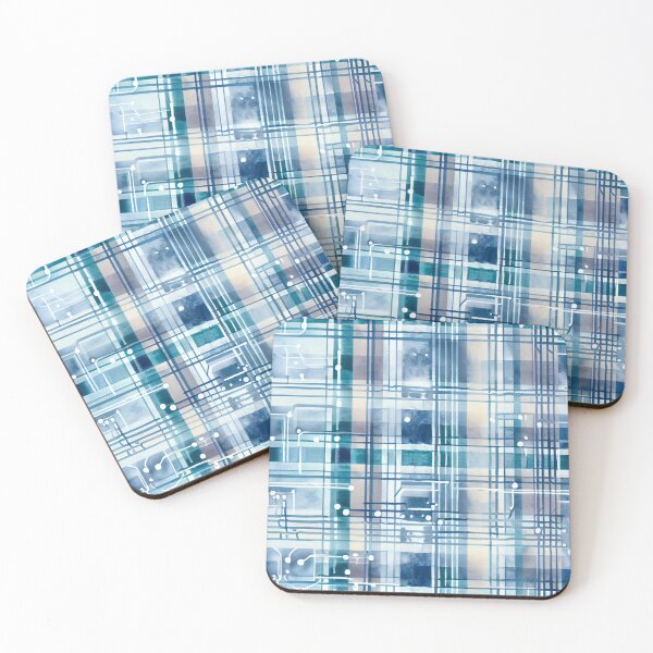 Item preview, Blue Plaid Watercolor designed and sold by Acts Of Paint.