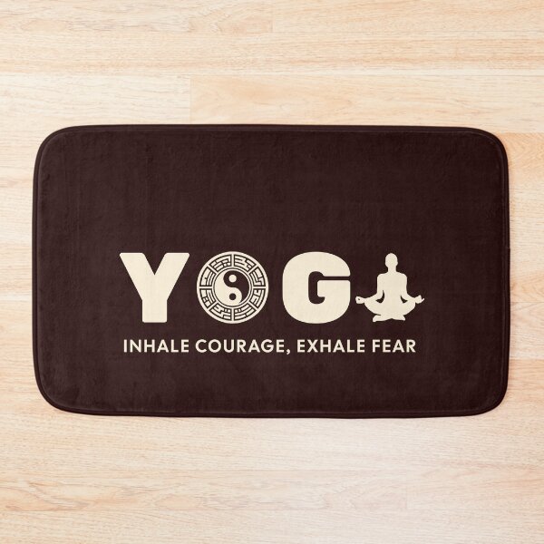 Item preview, Yoga - Inhale courage exhale fear designed and sold by Bal-Art.