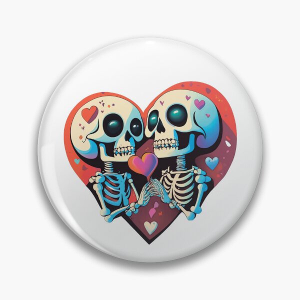 Item preview, Skeletons in love. Heart designed and sold by MagelliShop.