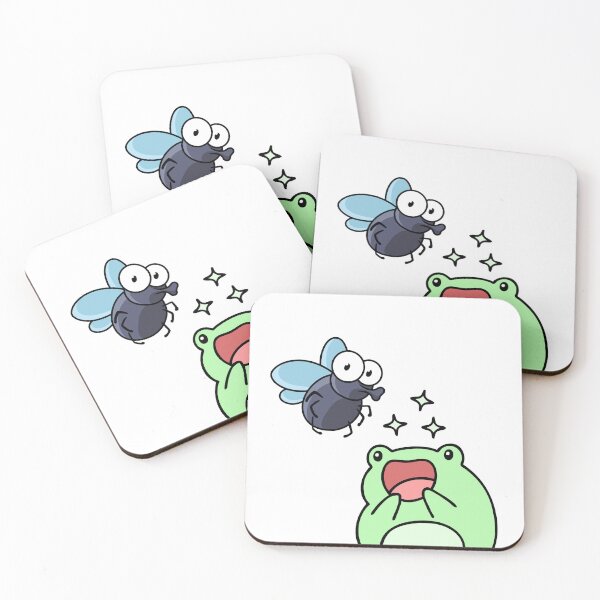Item preview, Love against odds Cute frog and fly  designed and sold by CyberArtistOne.