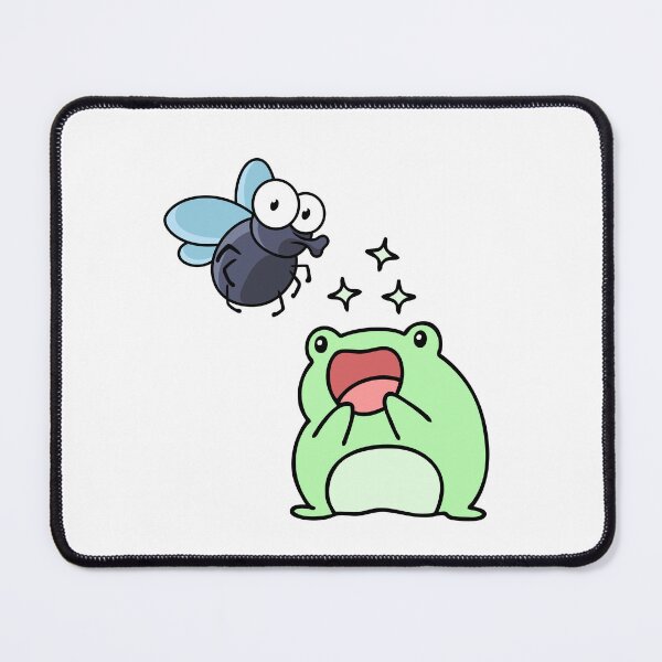 Item preview, Love against odds Cute frog and fly designed and sold by CyberArtistOne.