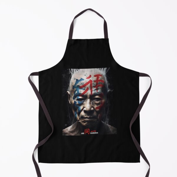 Item preview, Ink Essence - Japanese Aesthetic Surreal Kanji Symbol Painted Face Art 35 designed and sold by MadeByRobots.