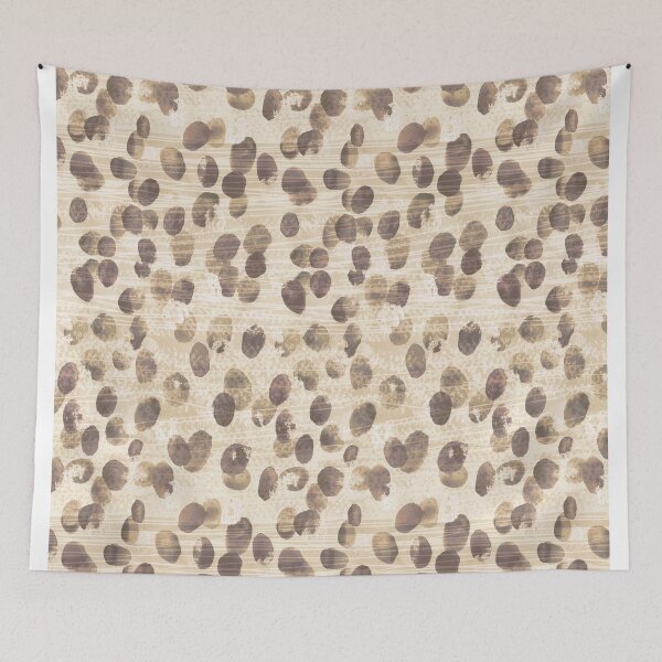 Item preview, Finger prints texture paper polka dots beige	 designed and sold by Alessandro Remo Mazzoni Remotextiles.