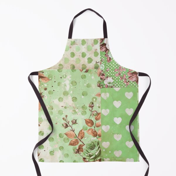 Item preview, Beautiful Green Summer Shabby Chic Flower Spot Heart designed and sold by Hevaweva.