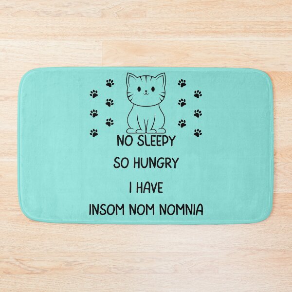 Item preview, Hungry No Sleepy Kitty (Black Print) designed and sold by BrainArtStudio.