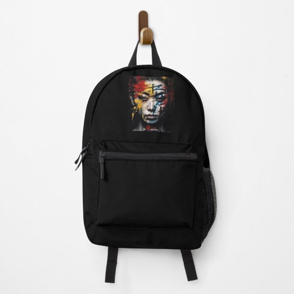 Item preview, Ink Essence - Japanese Aesthetic Surreal Kanji Symbol Painted Face Art 36 designed and sold by MadeByRobots.