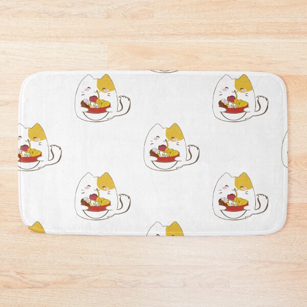 Item preview, Kawaii cat eating ramen sticker T-shirt  designed and sold by Hiibo-o.