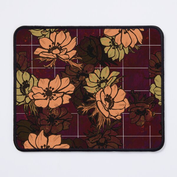 Item preview, Flowers with windowpane pattern designed and sold by JJLosh.