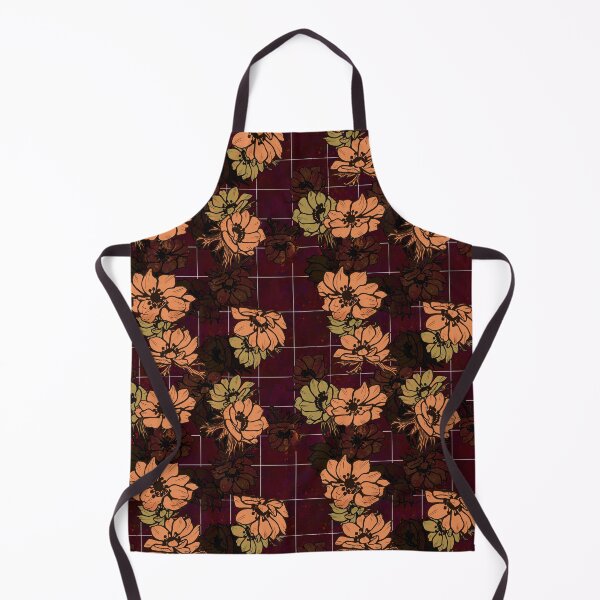 Item preview, Flowers with windowpane pattern designed and sold by JJLosh.