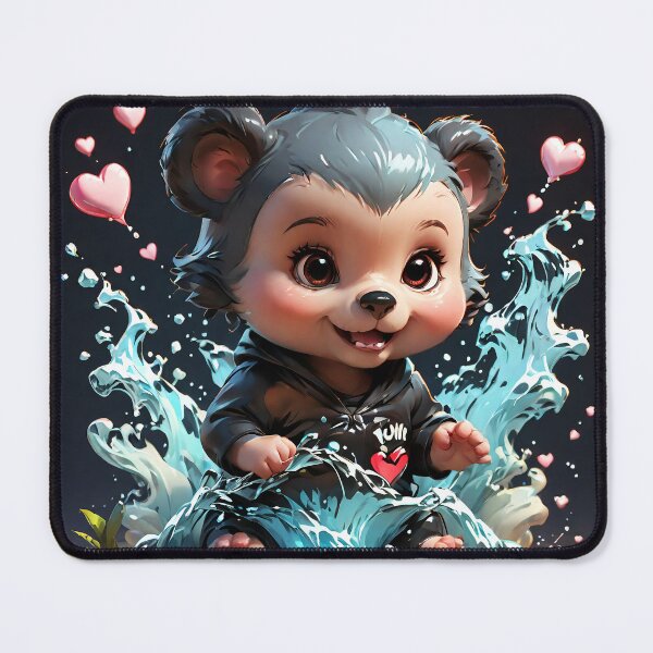 Item preview, Cute Black Bear with Love designed and sold by Kaizoku85.