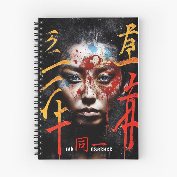 Item preview, Ink Essence - Japanese Aesthetic Surreal Kanji Symbol Painted Face Art 42 designed and sold by MadeByRobots.