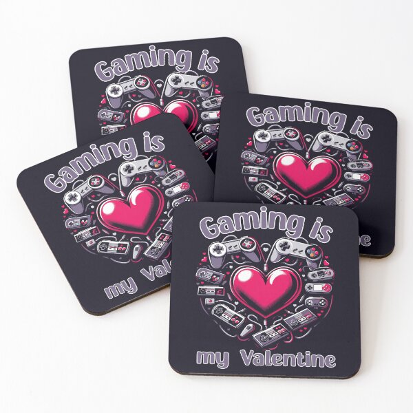 Item preview, "Gaming Is My Valentine" Quote designed and sold by MusesWhispers.