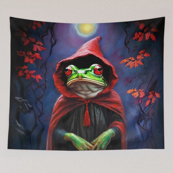 Item preview, Frog in a Red Cape designed and sold by techiwebicodi.
