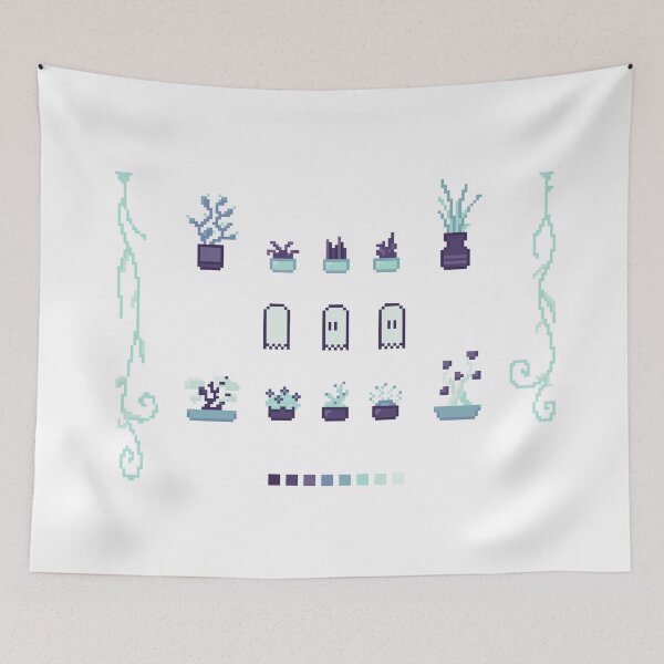 Item preview, Pixel Art Plants Set designed and sold by muffineshipster.
