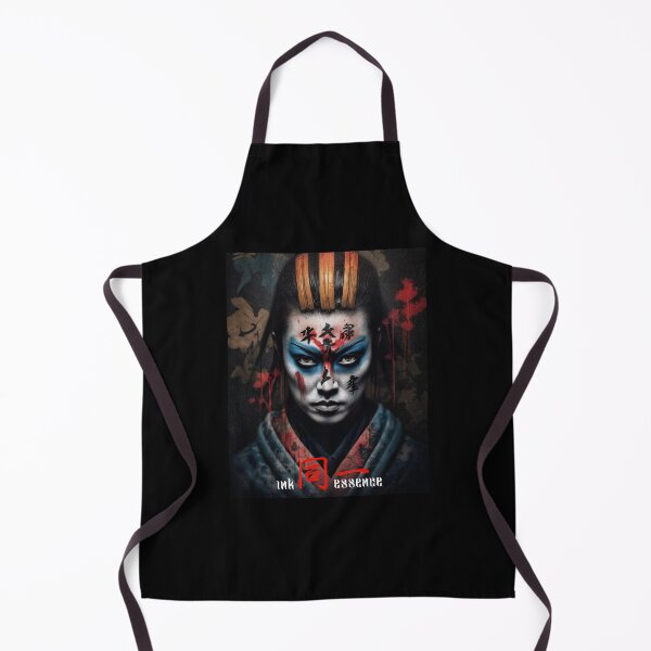 Item preview, Ink Essence - Japanese Aesthetic Surreal Kanji Symbol Painted Face Art 46 designed and sold by MadeByRobots.