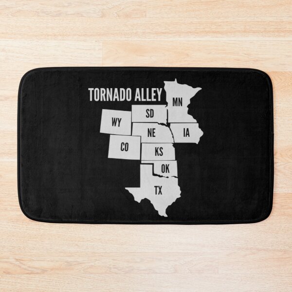 Item preview, Tornado Alley State Map Black & White designed and sold by ColordCreations.