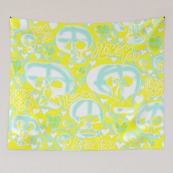 Item preview, I love You (Yellow Blue) designed and sold by skullbal.