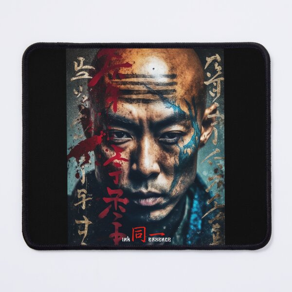 Item preview, Ink Essence - Japanese Aesthetic Surreal Kanji Symbol Painted Face Art 47 designed and sold by MadeByRobots.