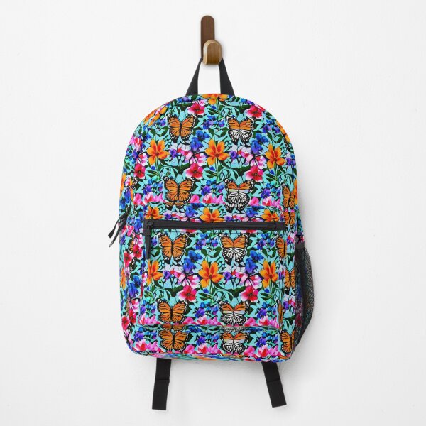 Item preview, Monarch Butterfly And Flowers On Blue designed and sold by Hall-O-Gram.