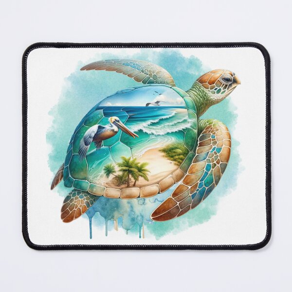 Item preview, Sea Turtle Beach Splash designed and sold by critterpatchusa.