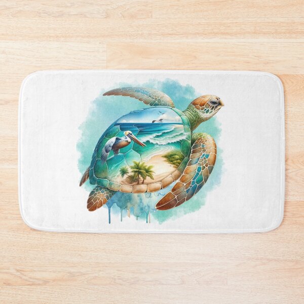 Item preview, Sea Turtle Beach Splash designed and sold by critterpatchusa.