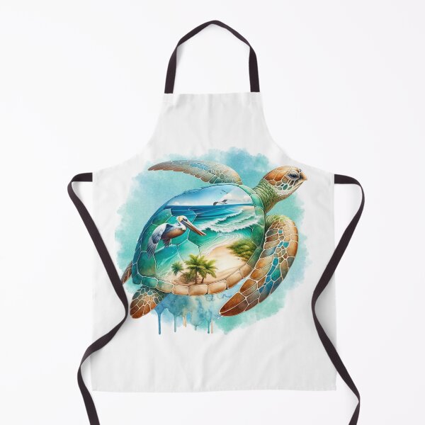 Item preview, Sea Turtle Beach Splash designed and sold by critterpatchusa.