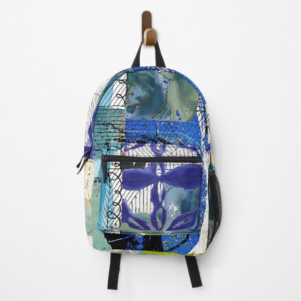 Item preview, Sand Dollar Sea Abstract Collage in Teal, Cobalt Blue, Green, Beige designed and sold by Sheree Burlington.