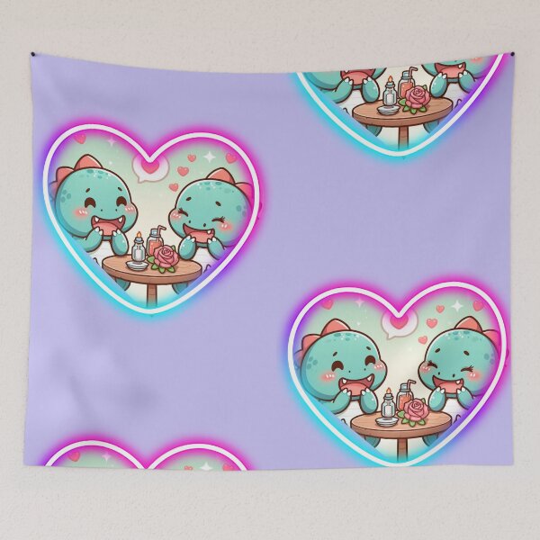 Item preview, Dino Valentine's date kawaii designed and sold by SMagicStudio.