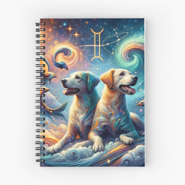 Item preview, Gemini: Cosmic Canine of Duality designed and sold by ZodiBlend.