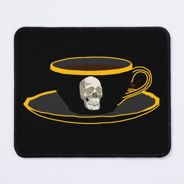 Item preview, skull teacup white designed and sold by SaharBareket.