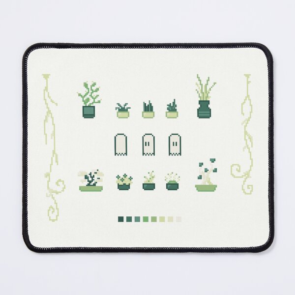 Item preview, Pixel Art Plants Set Green designed and sold by muffineshipster.