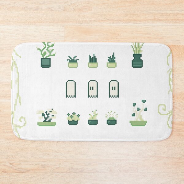 Item preview, Pixel Art Plants Set Green designed and sold by muffineshipster.