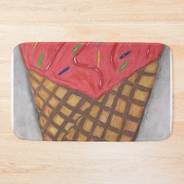 Item preview, Strawberry icecream waffle cone designed and sold by Artbysarah23.