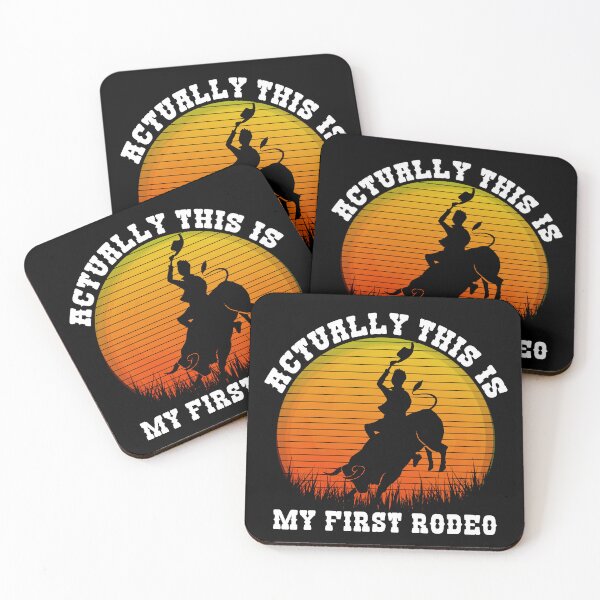 Item preview, Vintage Actually This Is My First Rodeo Cowboy designed and sold by Red-Gifts.