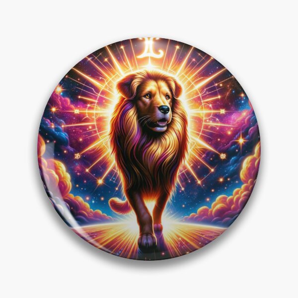 Artikelvorschau, Leo: Cosmic Canine of Confidence entworfen und verkauft von ZodiBlend.