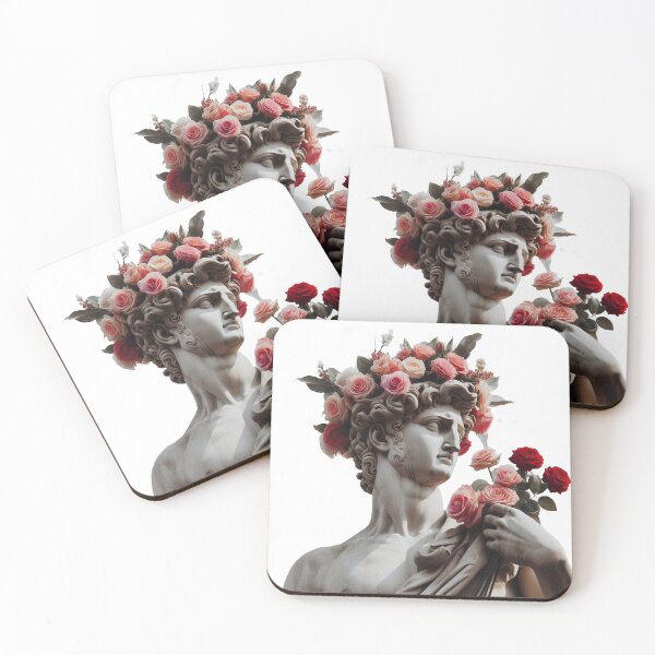 Item preview, aesthetic greek statue with roses- valentines day designed and sold by JK-motivation.