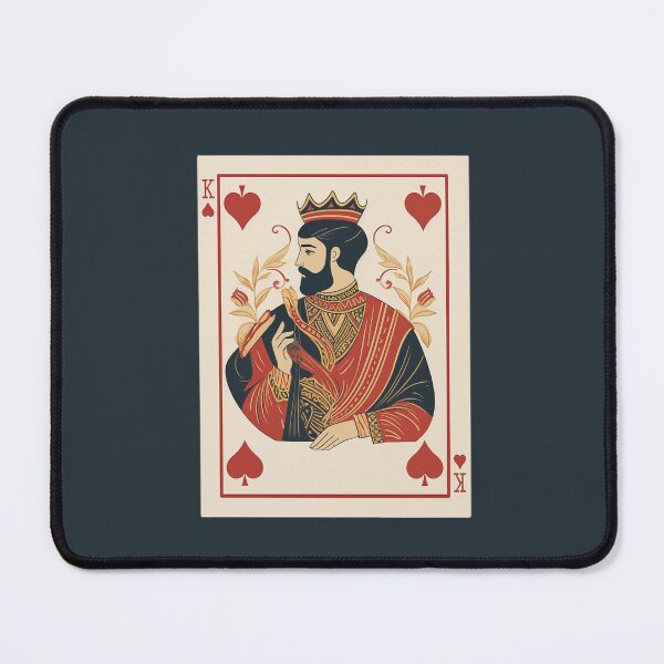 Item preview, King of hearts white designed and sold by EveNorthArt.