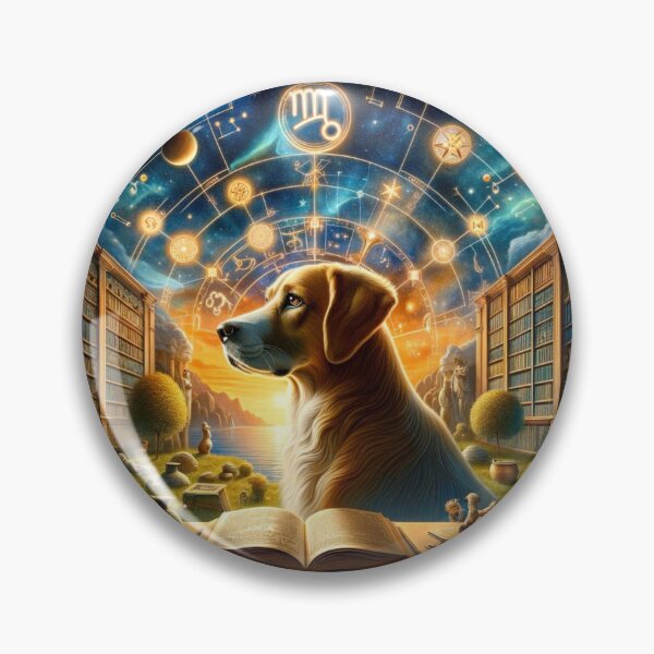 Item preview, Virgo: Cosmic Canine of Diligence designed and sold by ZodiBlend.