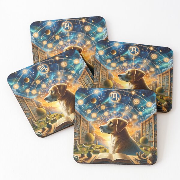 Item preview, Virgo: Cosmic Canine of Diligence designed and sold by ZodiBlend.