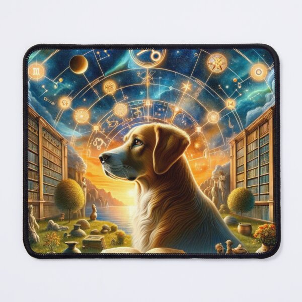 Item preview, Virgo: Cosmic Canine of Diligence designed and sold by ZodiBlend.
