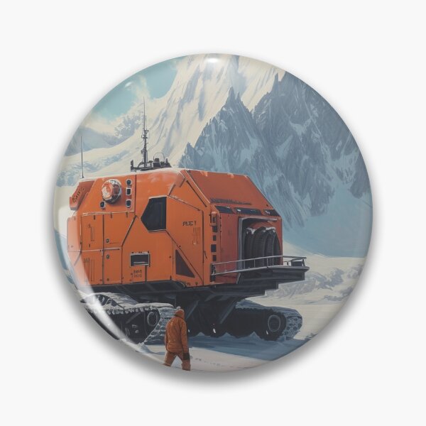 Item preview, Arctic Expedition: Tracked Vehicle in the Frozen Wilderness designed and sold by EtherealEchoes.