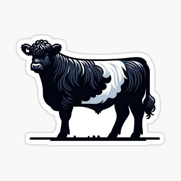 Item preview, Belted Galloway Cow  designed and sold by cave-canvas.