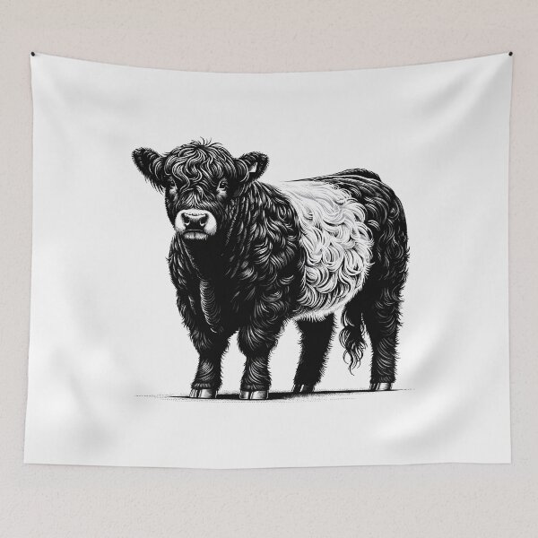 Item preview, Belted Galloway Cow  designed and sold by cave-canvas.