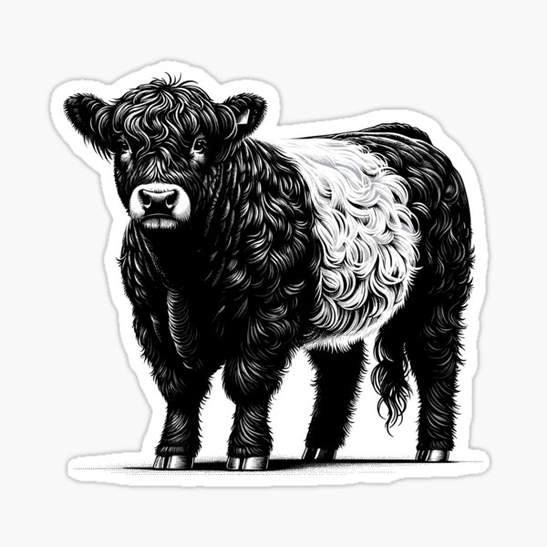 Item preview, Belted Galloway Cow  designed and sold by cave-canvas.