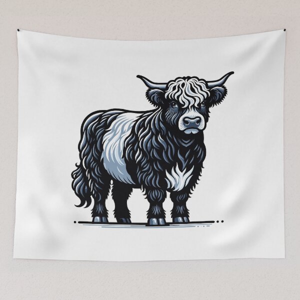Item preview, Belted Galloway Cow  designed and sold by cave-canvas.