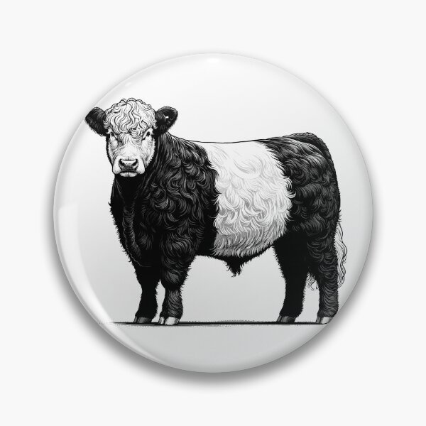 Item preview, Belted Galloway Cow  designed and sold by cave-canvas.