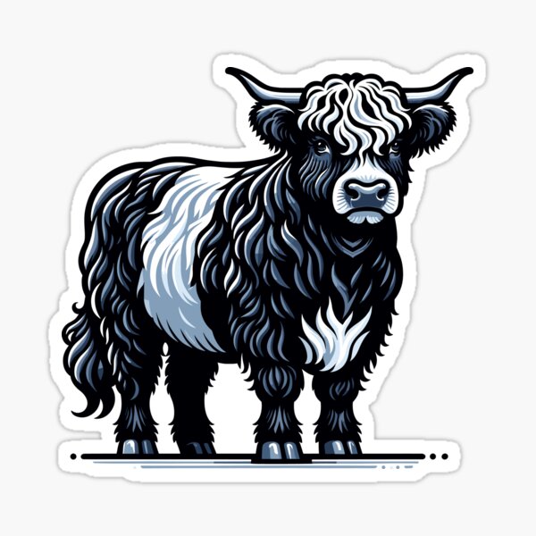 Item preview, Belted Galloway Cow  designed and sold by cave-canvas.